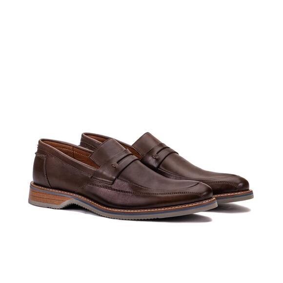 NEW POLISHED men\'s amalfi loafer in dark whiskey